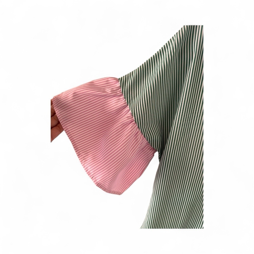 Colorblock Button-Up Dress - Picture 6 of 6